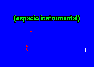 (espacio instrumental)