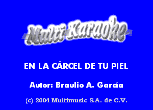 EN LA CARCEL DE TU PIEL

Amen Braulio A. Garcia

(c) 2004 Multimusic SA. de C.V. l