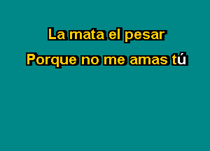 La mata el pesar

Porque no me amas t0