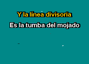 Y Ia Iine5 divisoria

Es la tumba del mojado