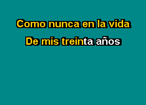 Como nunca en la Vida

De mis treinta aFIos