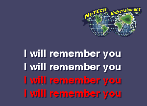 1t? gamma

flul' '1 w
ggzl
u 41

I will remember you
I will remember you