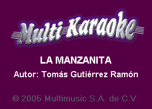 WW???

LA MANZANITA

Autorz Tomas Gutwrrez Ram6n