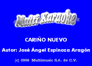 CARINO NUEVO

Anion Josie Angel Espinoza Arugt'm

(c) 2006 Multinlusic SA. de C.V.