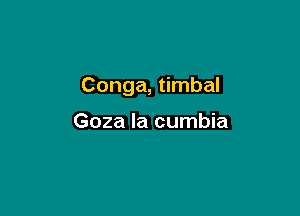 Conga, timbal

Goza la cumbia