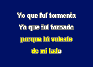 Yo que fui tormenta

Yo que fui tornado
porque tl'J volaste

de mi lado