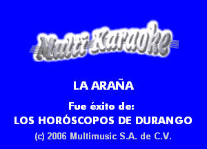 Fuc I'zxito dez

L05 HOROSCOPOS DE DURANGO
(c) 2006 Mullimusic SA. de CV.