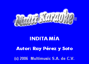 lNDITAMiA

Autorz Ray Warez y 5010

(c) 2008 Mullimusic SA. de CV.