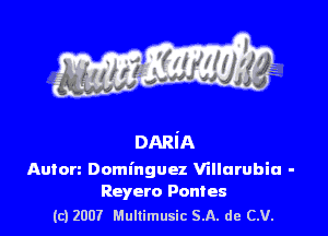 Anton Dominguez Villarubia -
Reyero Ponies

(c) 2007 Mullimusic SA. de CV.