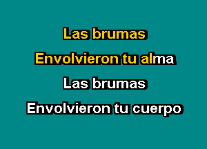 Las brumas
Envolvieron tu alma

Las brumas

Envolvieron tu cuerpo