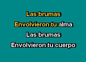 Las brumas
Envolvieron tu alma

Las brumas

Envolvieron tu cuerpo