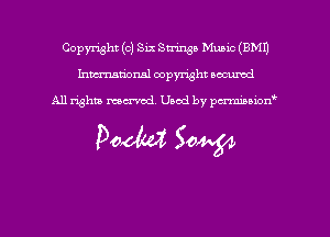 Copyright (c) Six String! Mumc (EMU
hmmdorml copyright nocumd

All rights macrmd Used by pmown'

Doom 50W