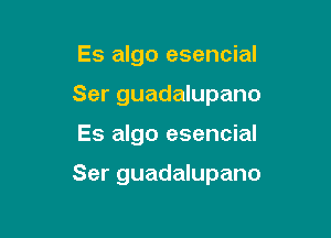 Es algo esencial
Ser guadalupano

Es algo esencial

Ser guadalupano