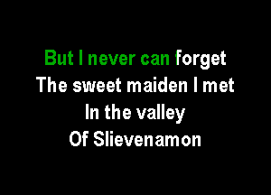But I never can forget
The sweet maiden I met

In the valley
0f Slievenamon