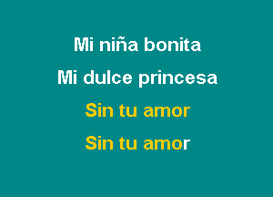 Mi niFIa bonita

Mi dulce princesa

Sin tu amor

Sin tu amor