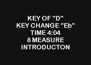 KEYOFD
KEYCHANGEEU'

'HME4m4
8MEASURE
INTRODUCTON