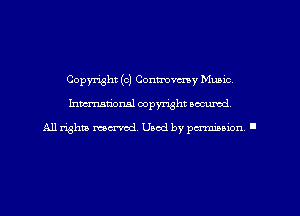 Copyright (c) Conmmy Music
hmmdorml copyright wcurod

A11 rightly mex-red, Used by pmnmuon '