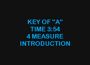 KEY OF A
TIME 3254

4MEASURE
INTRODUCTION