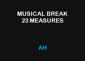 MUSICAL BREAK
23 MEASURES