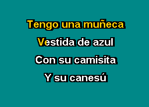 Tengo una mufieca

Vestida de azul
Con su camisita

Y su canesu