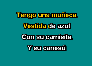 Tengo una mufieca

Vestida de azul
Con su camisita

Y su canesu