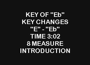 KEYOFEU'
KEYCHANGES
IIEII - IIEbII

NMESQZ
8MEASURE
INTRODUCHON