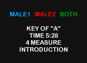 MALE'I

KEY OF A

TIME 528
4 MEASURE
INTRODUCTION