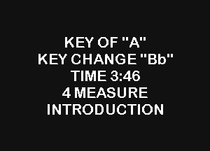 KEYOFA
KEYCHANGEBU'

WME3M6
4MEASURE
INTRODUCHON