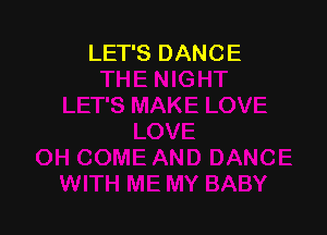 LET'S DANCE