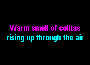 Warm smell of colitas

rising up through the air