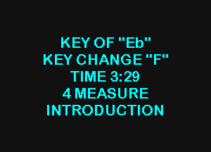 KEYOFEU'
KEYCHANGEP'

WME329
4MEASURE
INTRODUCHON