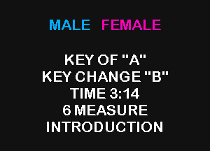MALE

KEYOFA

KEYCHANGEE'
NME3 4
6MEASURE
INTRODUCHON