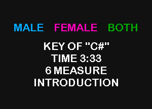 MALE
KEYOFCW'

HME333
SMEASURE
INTRODUCHON