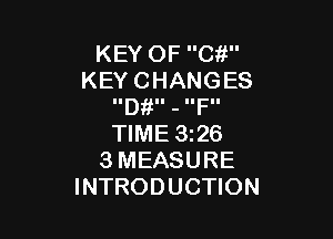 KEYOFCW'
KEYCHANGES
IIDgII - IIFII

NMESQG
3MEASURE
INTRODUCHON