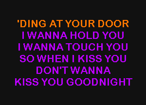 'DING AT YOUR DOOR