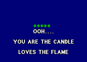 00H....
YOU ARE THE CANDLE
LOVES THE FLAME
