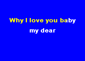 Whyl love you babyr

my dear