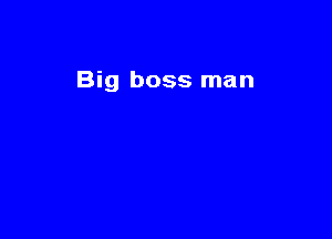 Big boss man