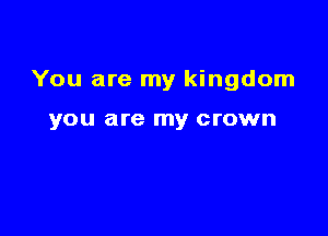You are my kingdom

you are my crown