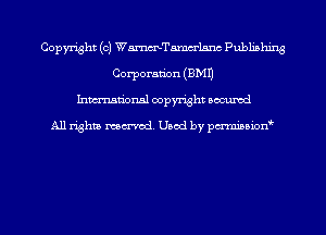 Copyright (c) WmTamm'lsnc Publishing
Corporaan (EMU
Inmn'onsl copyright Bocuxcd

All rights named. Used by pmnisbion