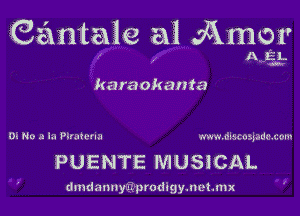 Gantale a1 A313?

karaokanta

DI No a la Pirateria mmdlmsjadmcom

PUENTE MUSICAL

dmdannyQprodlgymeme