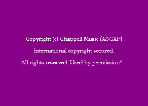 Copyright (0) Chapch Music (ASCAP)
hman'oxml copyright secured,

All rights marred. Used by pamboion