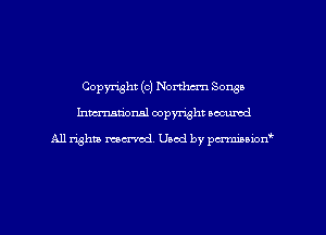 Copyright (c) Northern Songs
Inman'oxml copyright occumd

A11 righm marred Used by pminion
