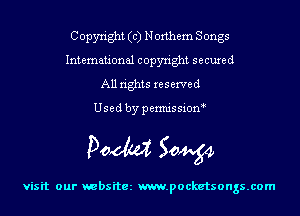 Copyright (c) Northern Songs
International copyright secured
All rights reserved

Used by permis sion

Doom 50W

visit our websitez m.pocketsongs.com