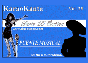 Ka raoKanta

PUENTE MUSICAL

V01. 25

mmammrm