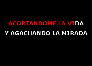 ACORTANDOME LA VI DA

Y AGACHANDO LA MIRADA