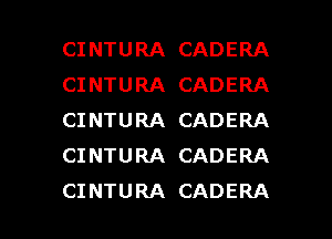 CINTURA CADERA
CINTURA CADERA
CINTURA CADERA
CINTURA CADERA

CINTURA CADERA l