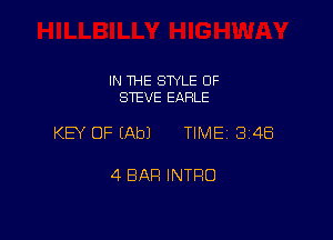 IN THE SWLE OF
STEVE EAFILE

KEY OF (Ab) TIME 3148

4 BAR INTRO