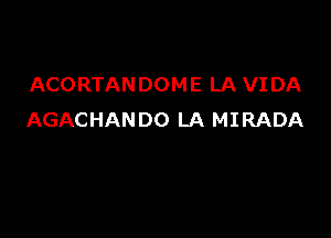ACORTANDOME LA VI DA

AGACHANDO LA MIRADA