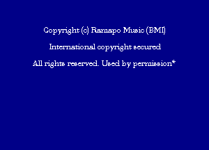 Copyright (c) Ramspo MUELC (EMU
hmmdorml copyright nocumd

All rights macrmd Used by pmown'